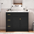 Black 36 Inch Soft Close Bathroom Vanity
