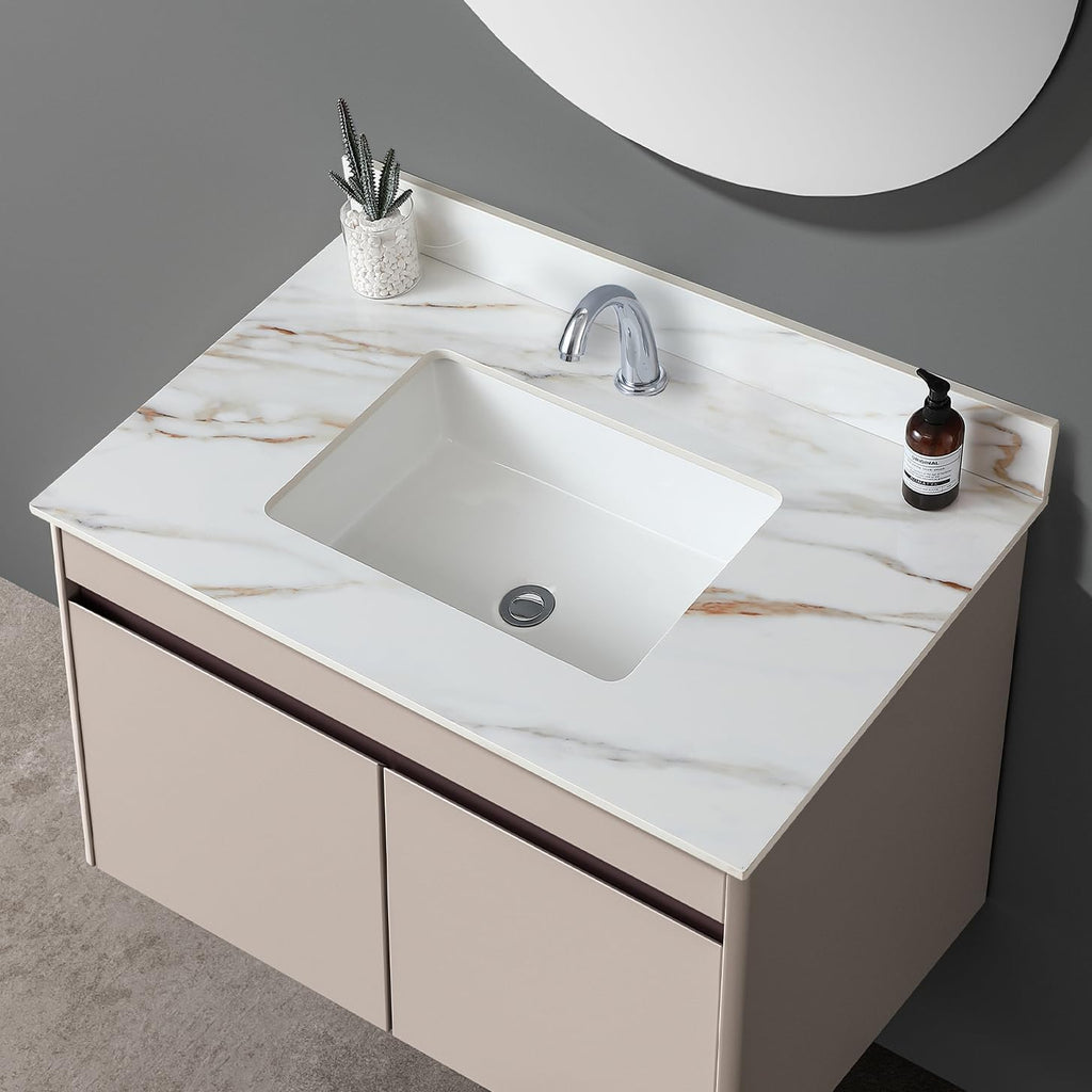 37 Inch Calacatta Gold Stone Vanity Top