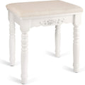 White Oak Wood Concave Modern Vanity Stool