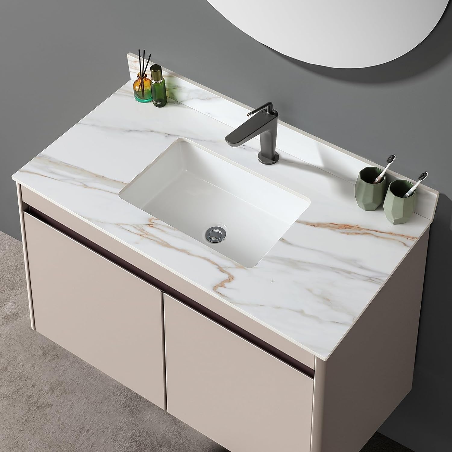 Calacatta Gold Sintered Stone Vanity Top