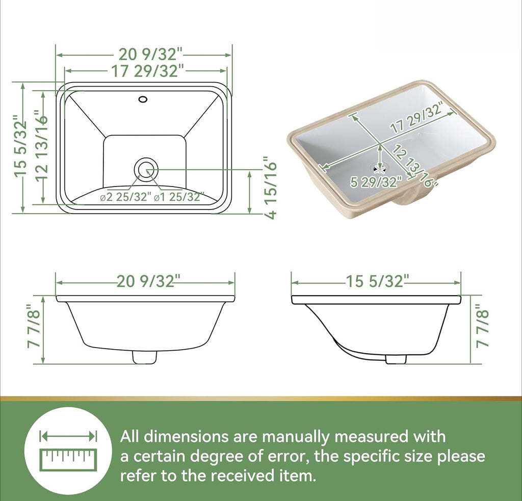 Deep Basin Anti-Splash Undermount Ceramic Sink