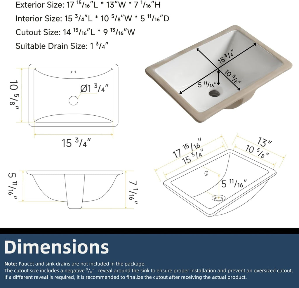 Compact White Ceramic Undermount Bathroom Sink