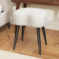 Teddy Velvet Padded Sturdy Modern Vanity Stool