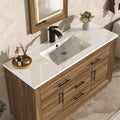 48 Inch Rustic Brown LED Bathroom Vanity