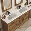 60 Inch Rustic LED Mirror Bathroom Vanity